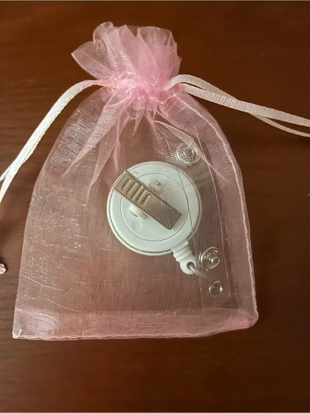Nurse Badge Reel Taylor swift inspired with Pink Drawstring Pouch